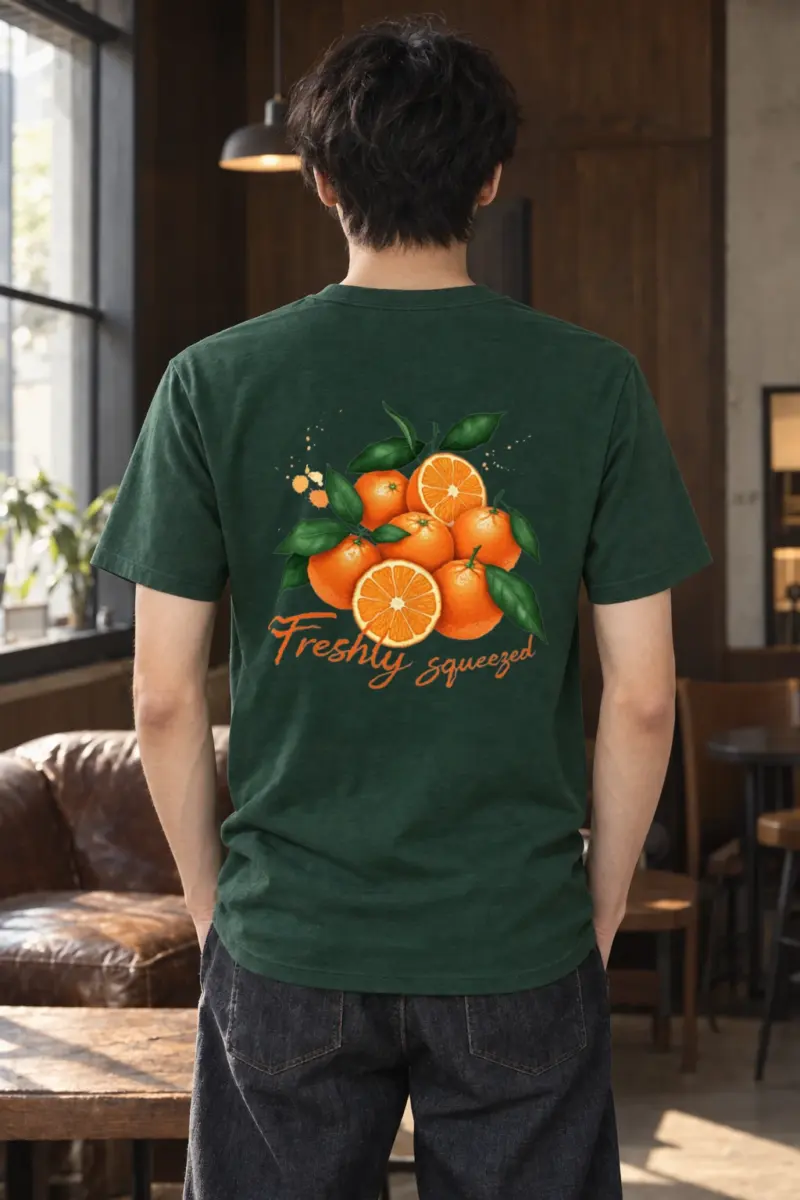"Freshly Squeezed Oranges" Heavyweight Unisex Crewneck T-shirt