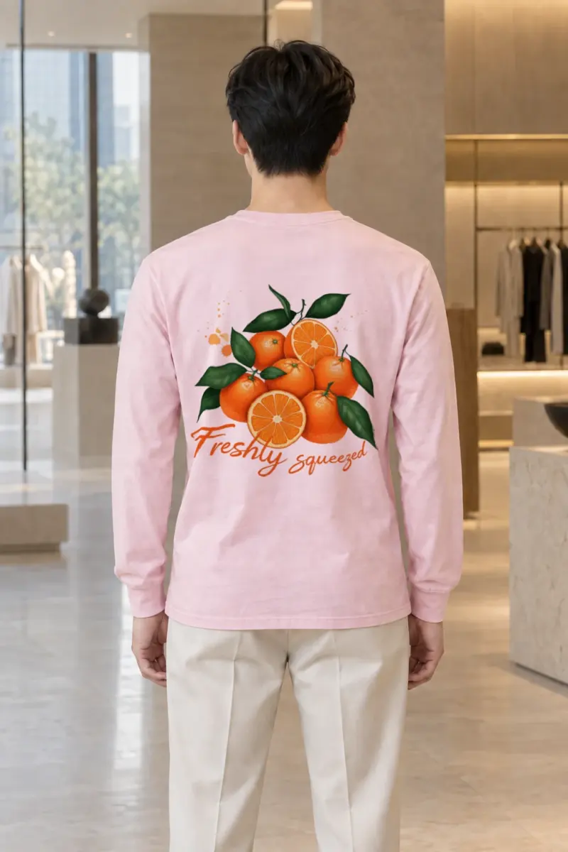 "Freshly Squeezed Oranges" Unisex Longsleeve T-shirt | Gildan 2400
