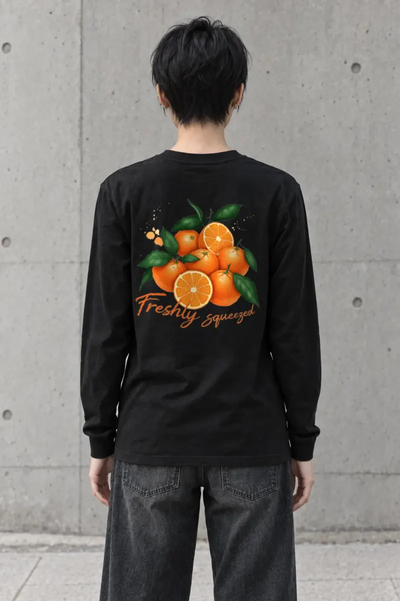 "Freshly Squeezed Oranges" Unisex Longsleeve T-shirt