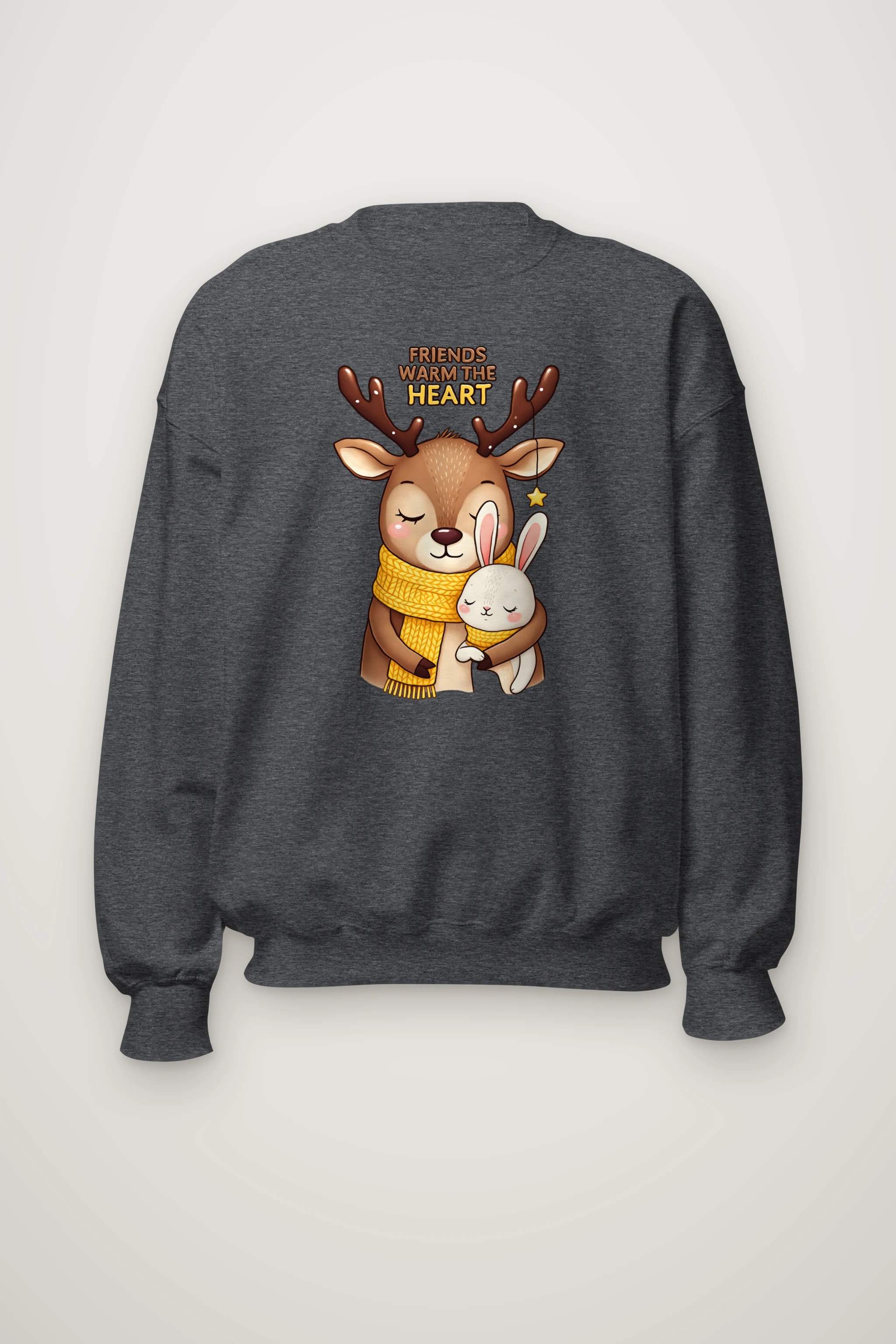 "Friends Warm The Heart" Heavy Blend Unisex Crewneck Sweatshirt