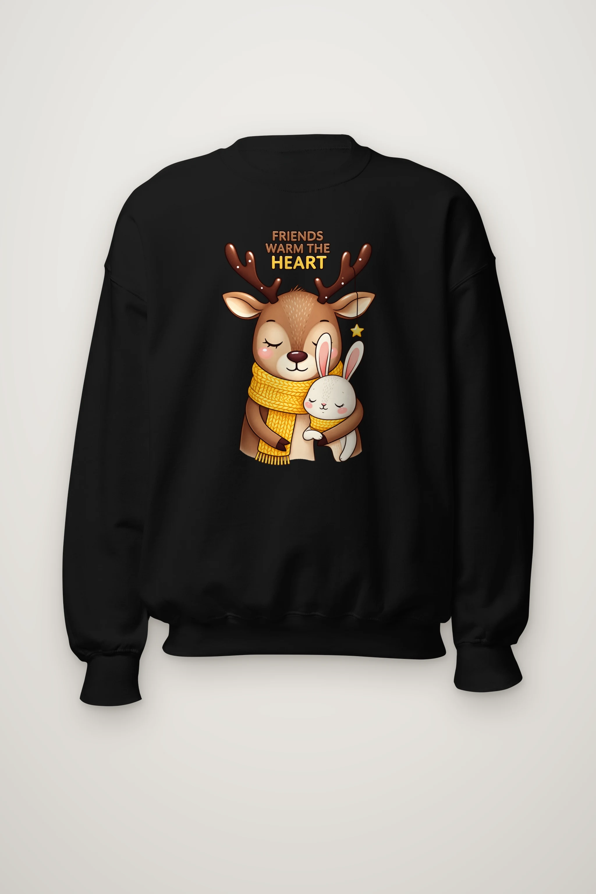 "Friends Warm The Heart" Heavy Blend Unisex Crewneck Sweatshirt