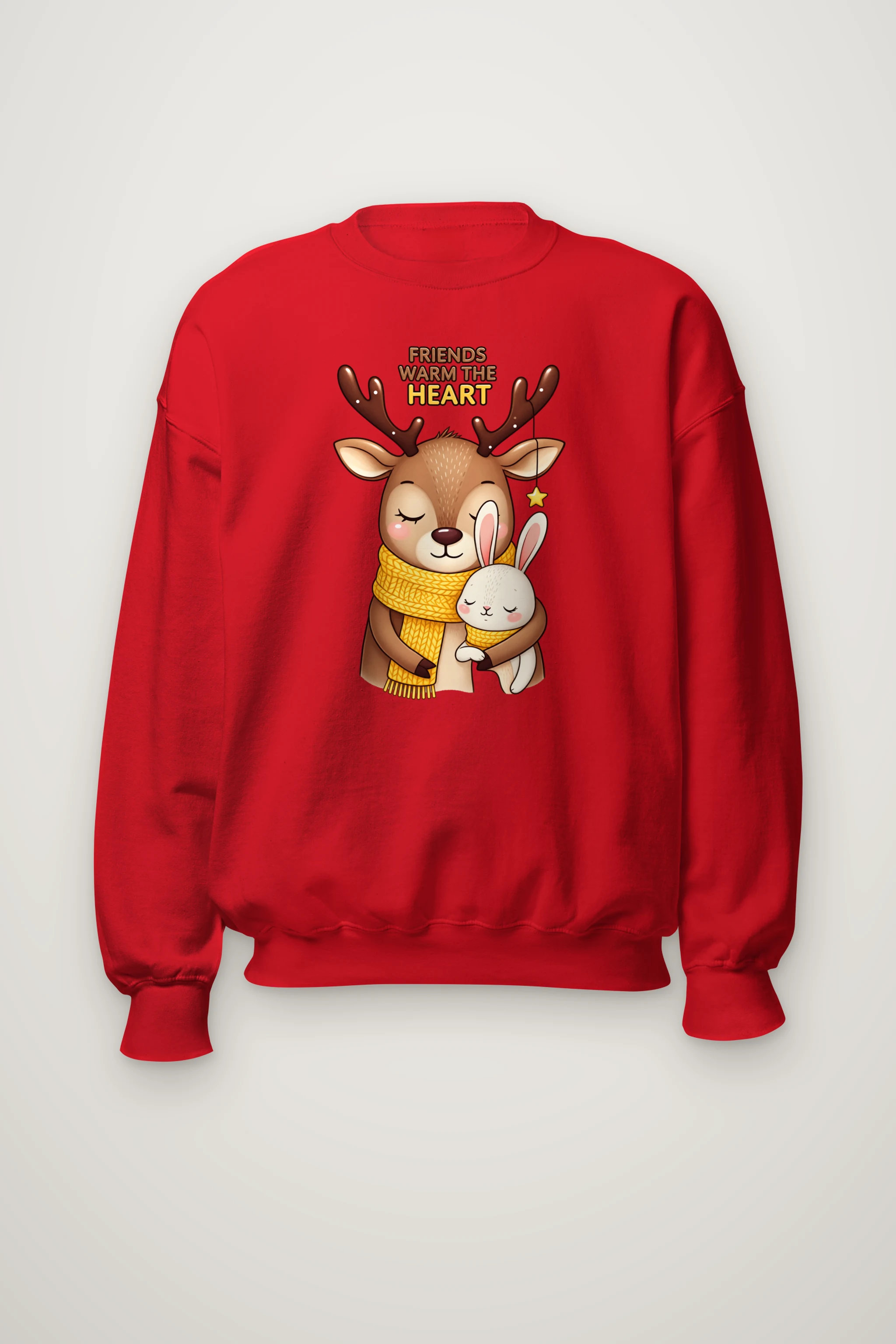 "Friends Warm The Heart" Heavy Blend Unisex Crewneck Sweatshirt