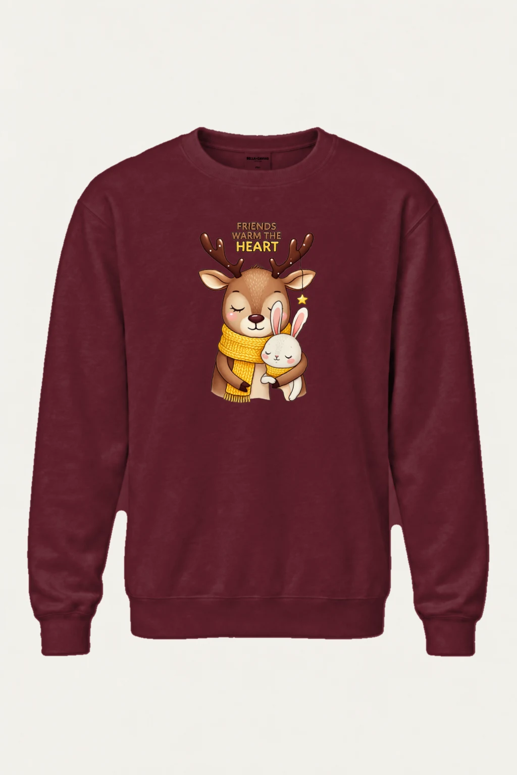 "Friends Warm The Heart" Heavy Blend Unisex Crewneck Sweatshirt | Gildan 18000