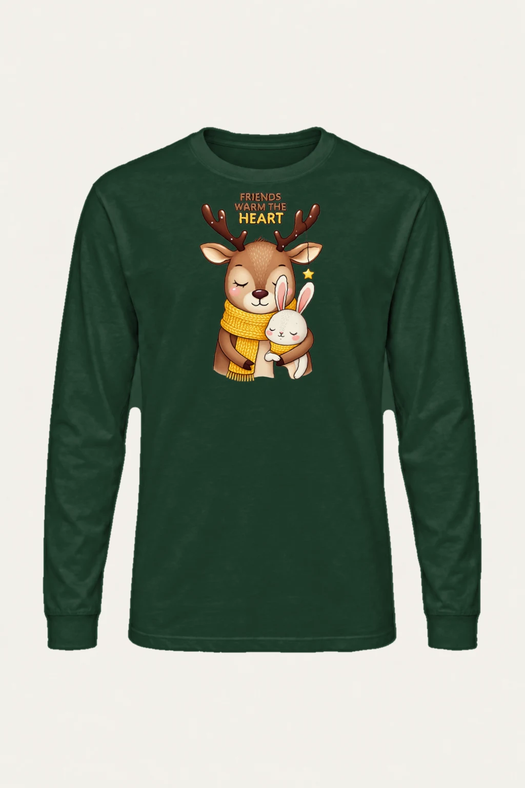 "Friends Warm The Heart" Unisex Longsleeve T-shirt | Gildan 2400