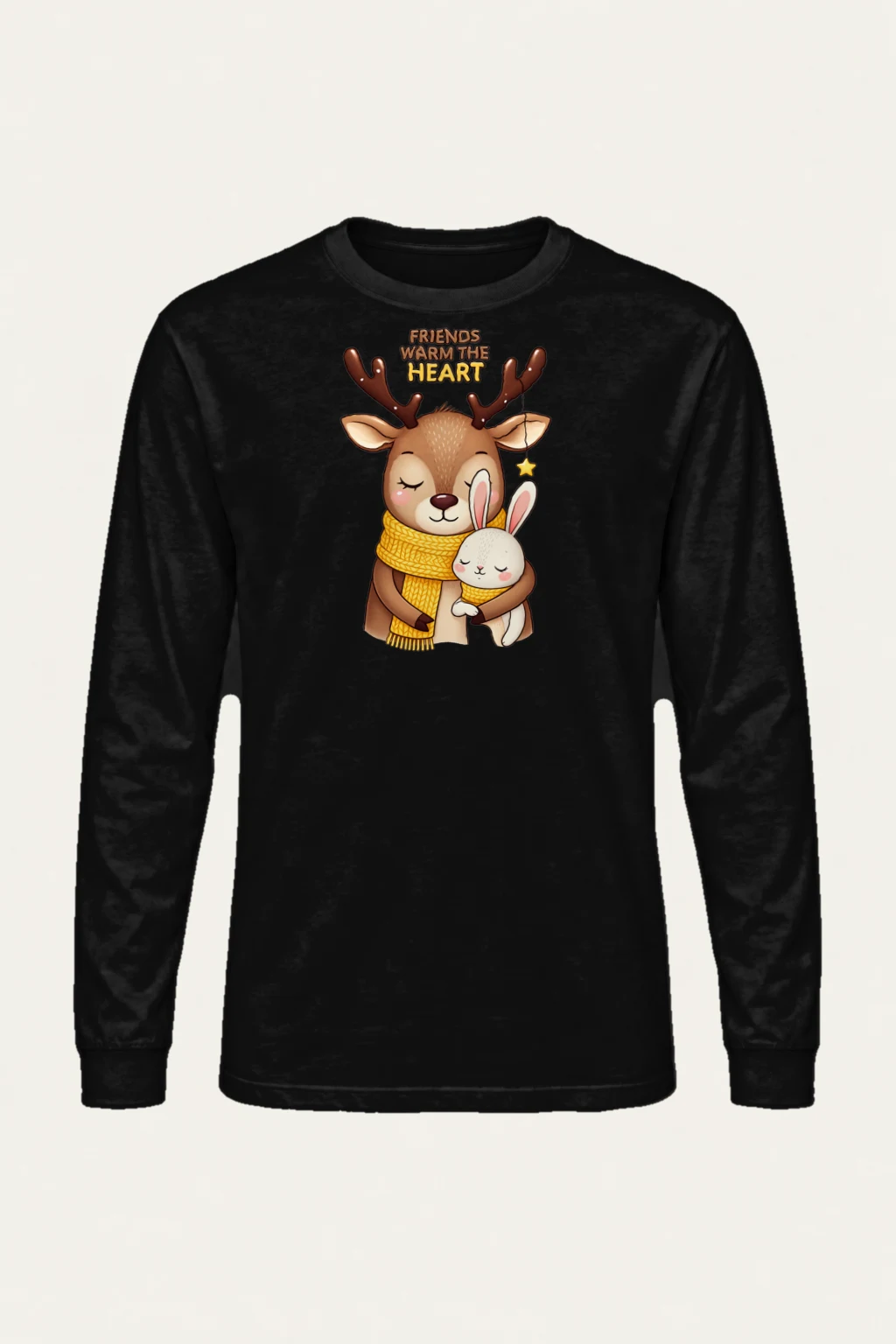 "Friends Warm The Heart" Unisex Longsleeve T-shirt | Gildan 2400