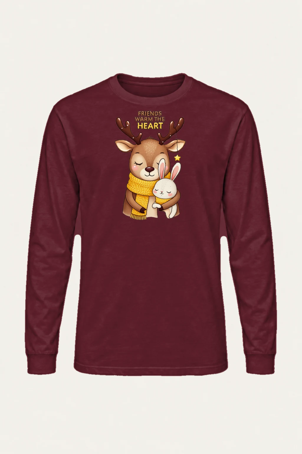 "Friends Warm The Heart" Unisex Longsleeve T-shirt | Gildan 2400