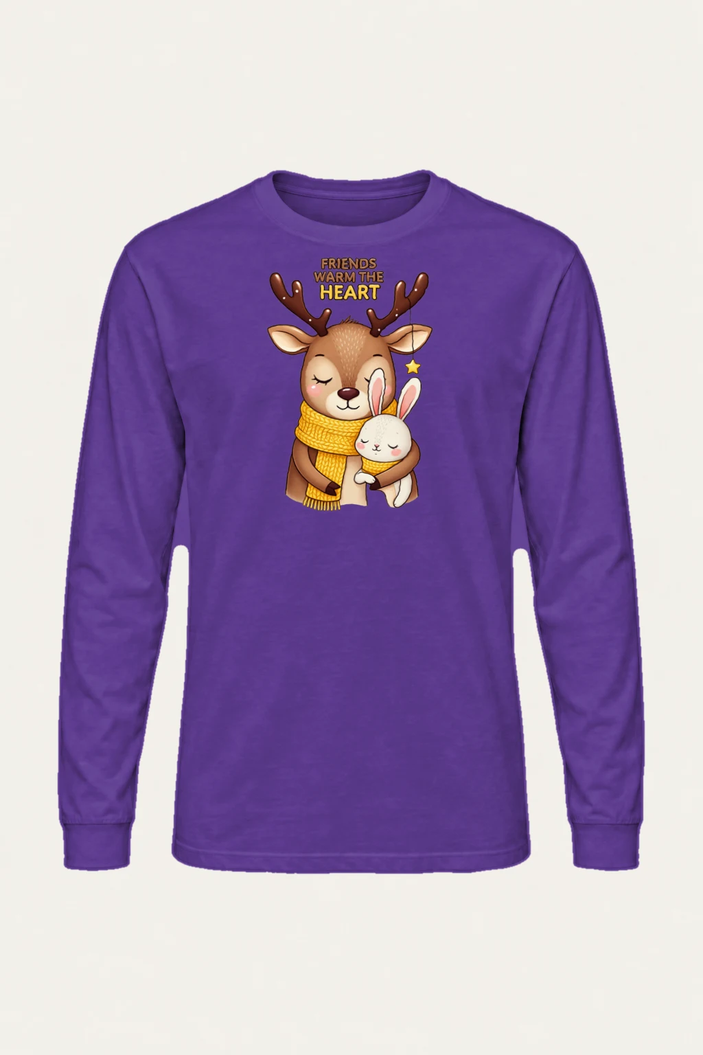 "Friends Warm The Heart" Unisex Longsleeve T-shirt | Gildan 2400
