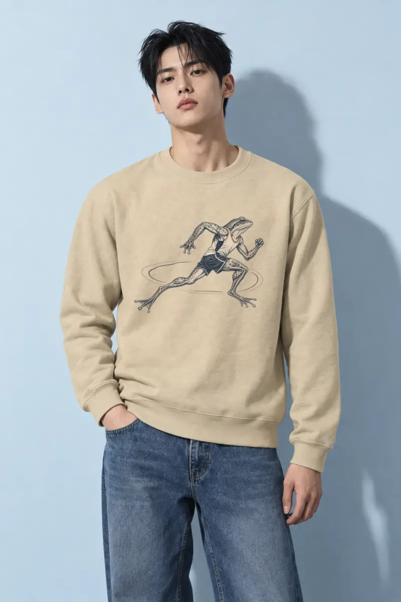 "Frog Runner" Heavy Blend Unisex Crewneck Sweatshirt
