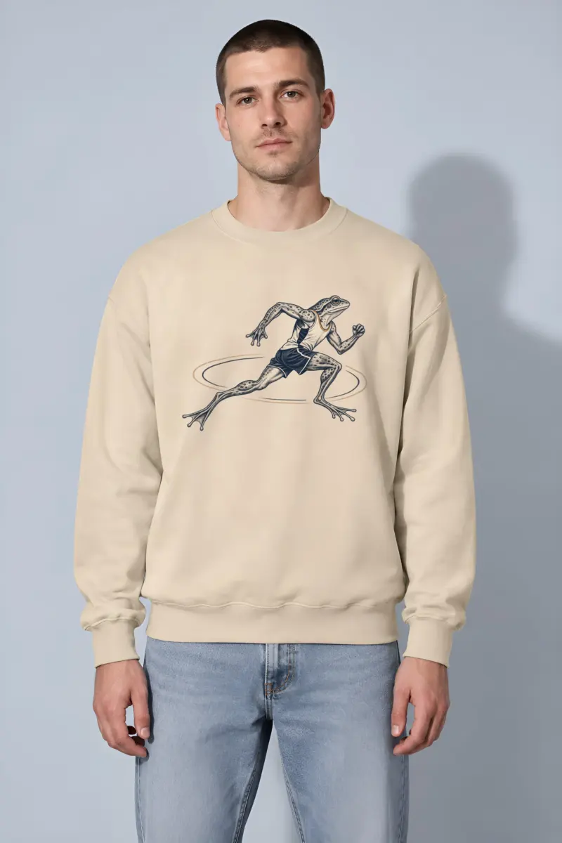 "Frog Runner" Heavy Blend Unisex Crewneck Sweatshirt