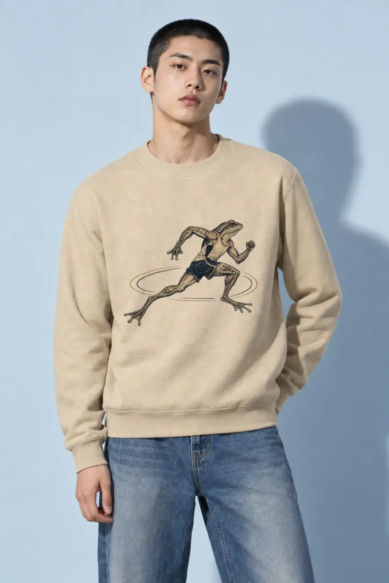 "Frog Runner" Heavy Blend Unisex Crewneck Sweatshirt