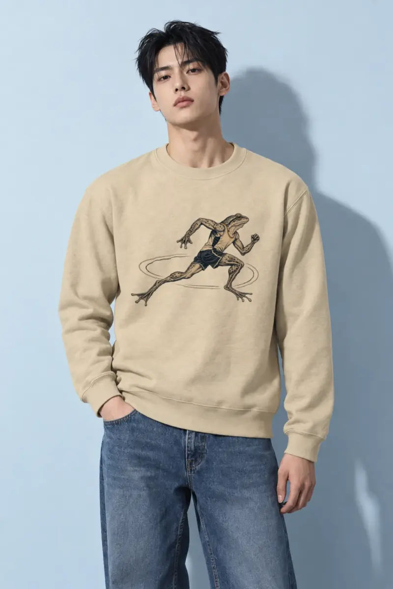 "Frog Runner" Heavy Blend Unisex Crewneck Sweatshirt
