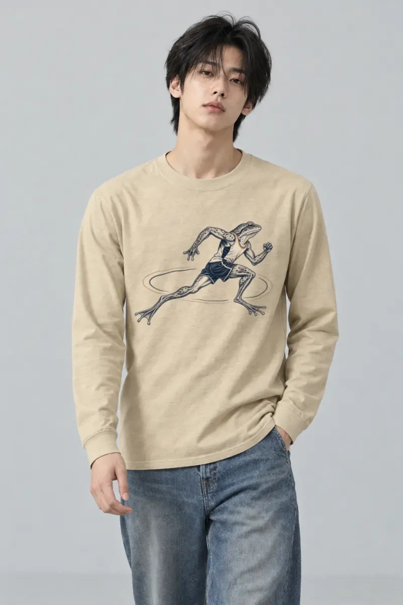 "Frog Runner" Unisex Longsleeve T-shirt