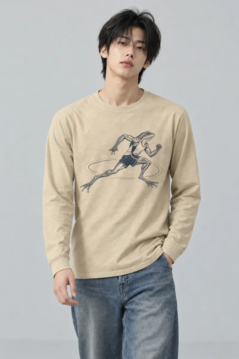 "Frog Runner" Unisex Longsleeve T-shirt