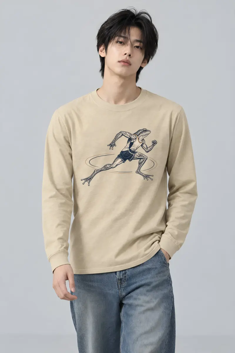 "Frog Runner" Unisex Longsleeve T-shirt