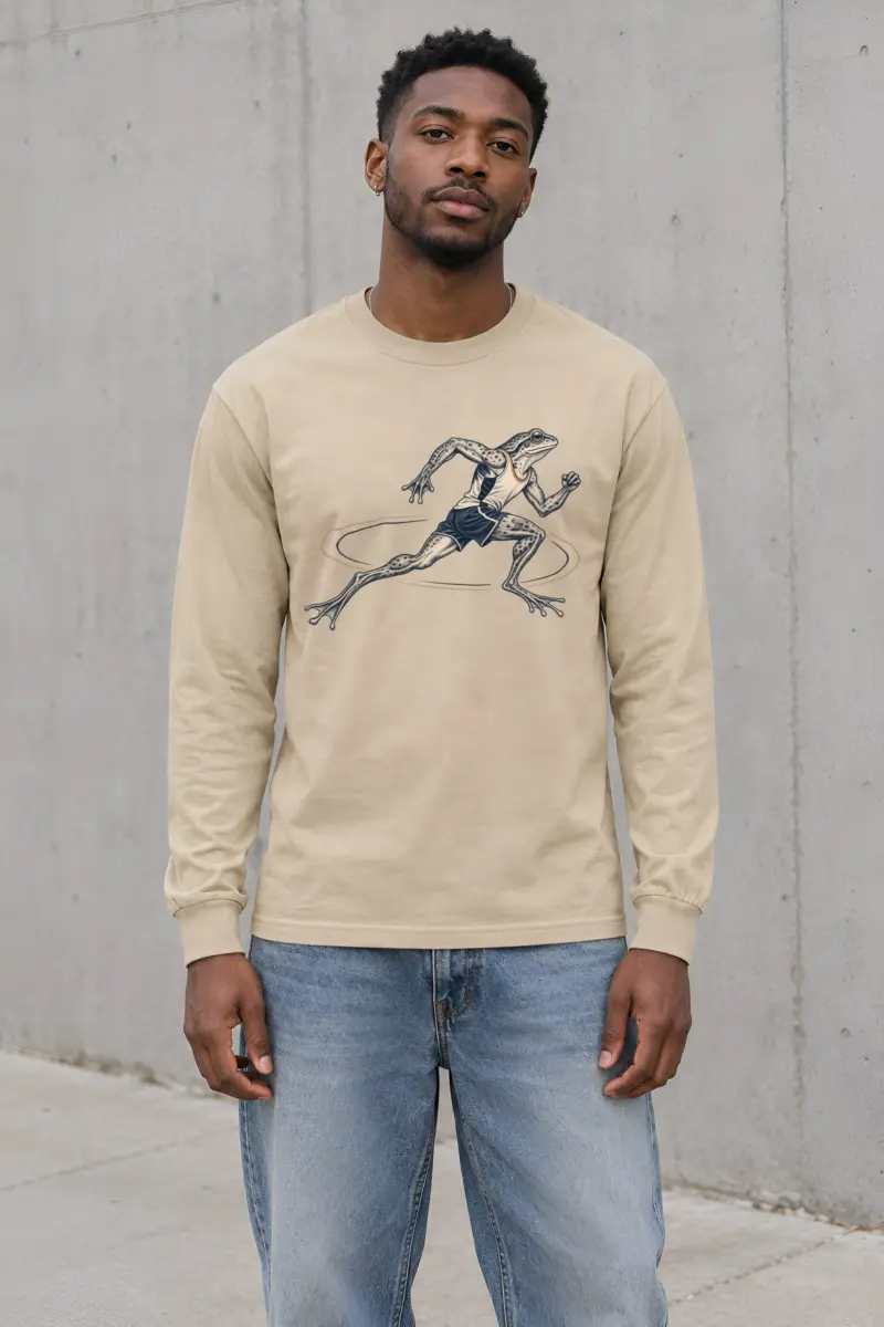 "Frog Runner" Unisex Longsleeve T-shirt