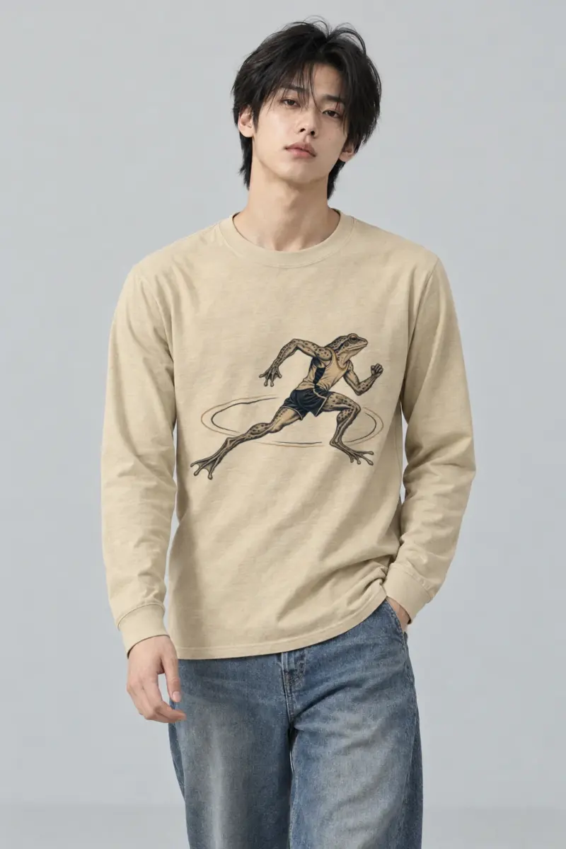 "Frog Runner" Unisex Longsleeve T-shirt