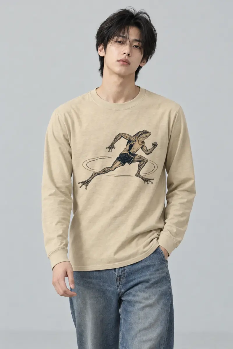 "Frog Runner" Unisex Longsleeve T-shirt