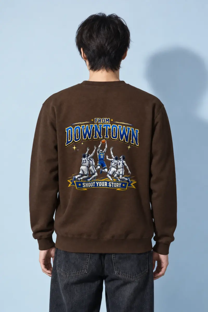 "From Downtown" Heavy Blend Unisex Crewneck Sweatshirt