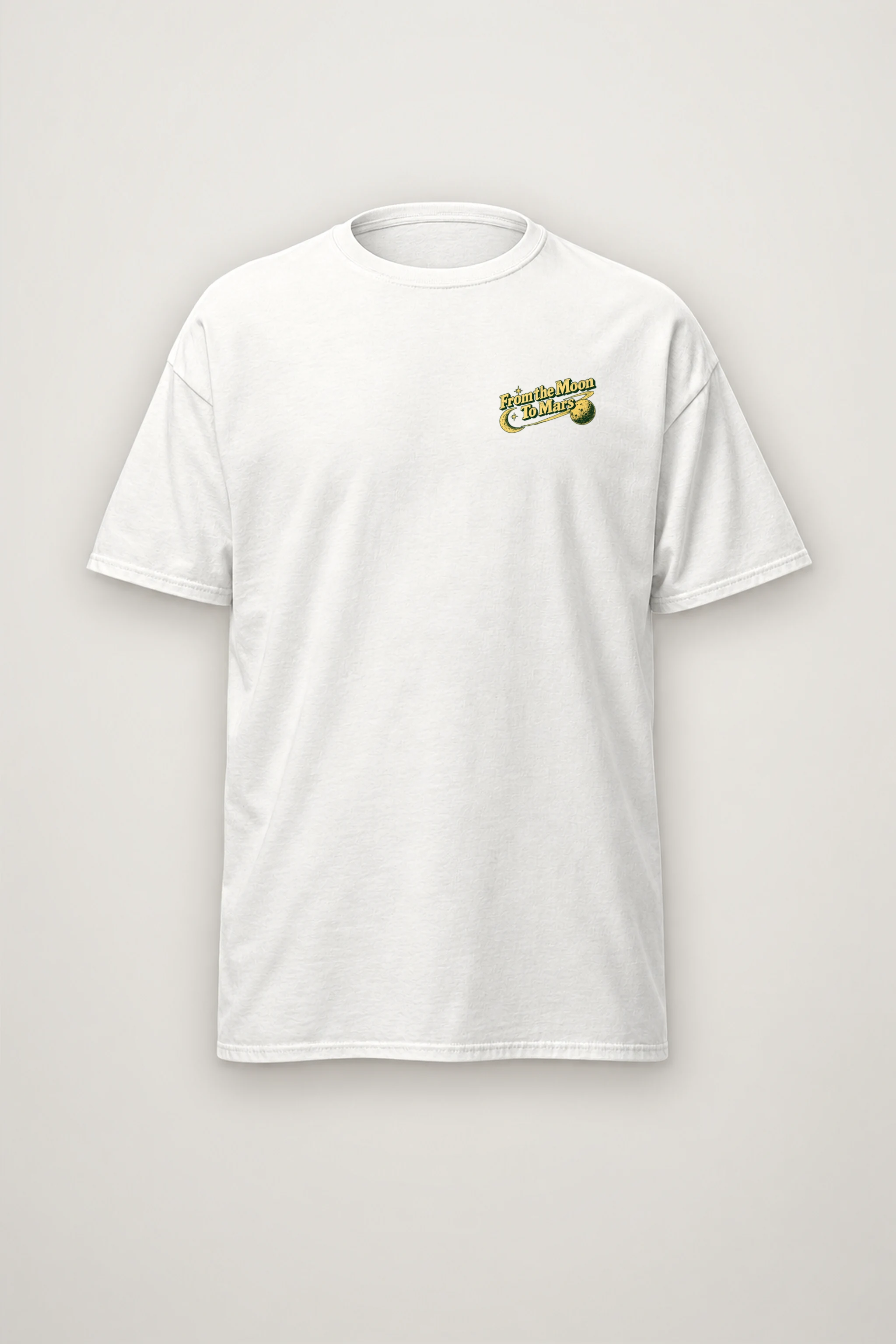 "From The Moon" Heavyweight Unisex Crewneck T-shirt