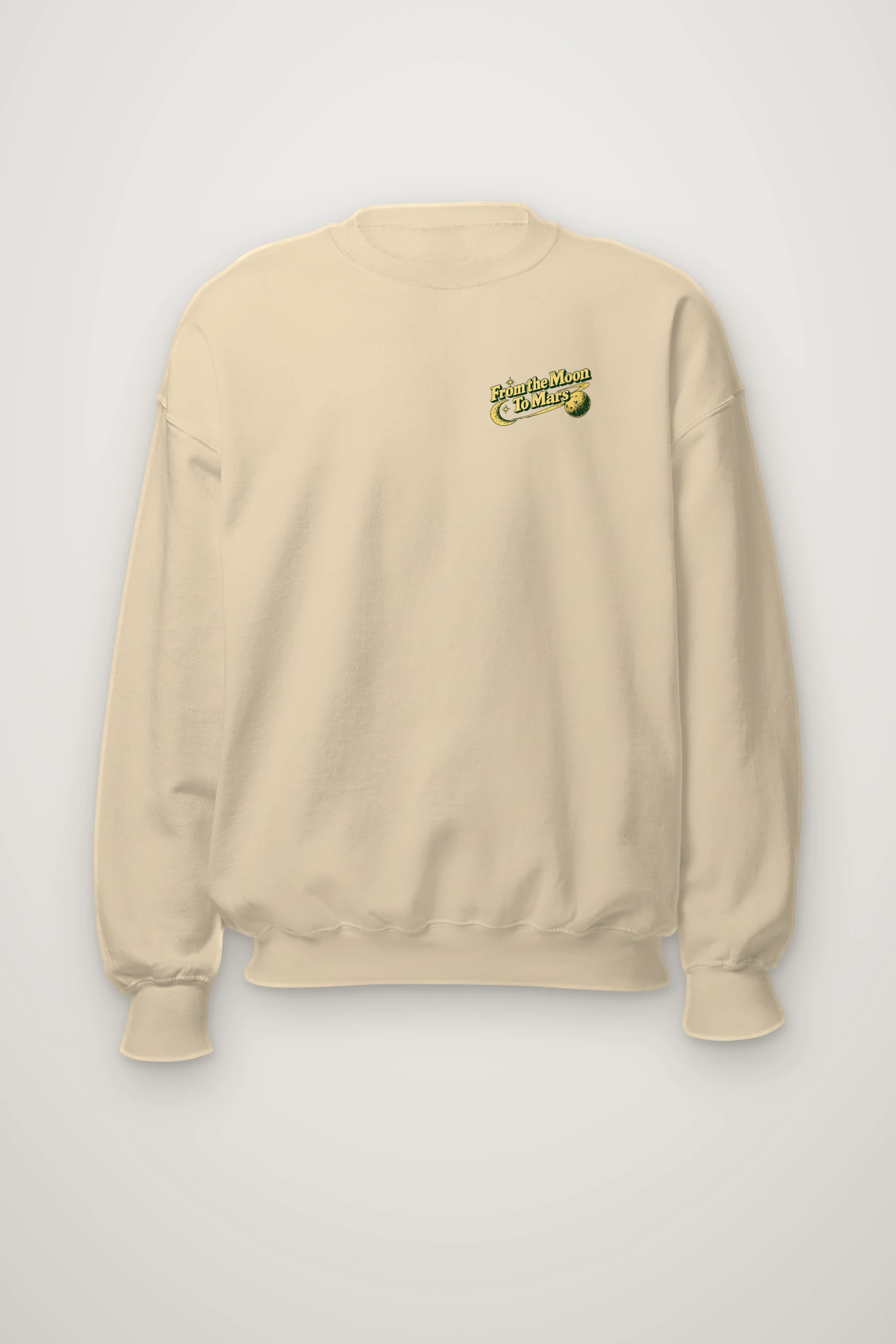 "From The Moon To Mars" Heavy Blend Unisex Crewneck Sweatshirt