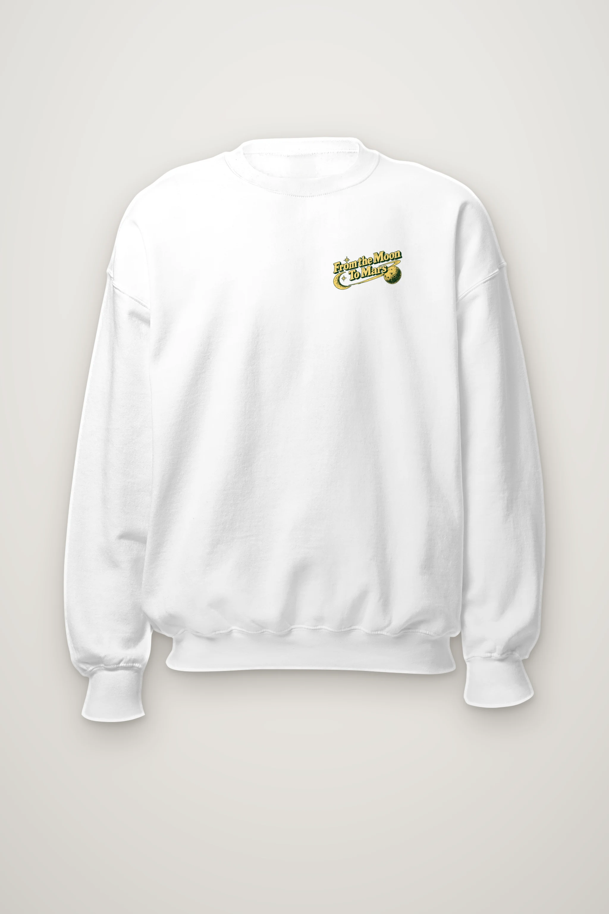 "From The Moon To Mars" Heavy Blend Unisex Crewneck Sweatshirt