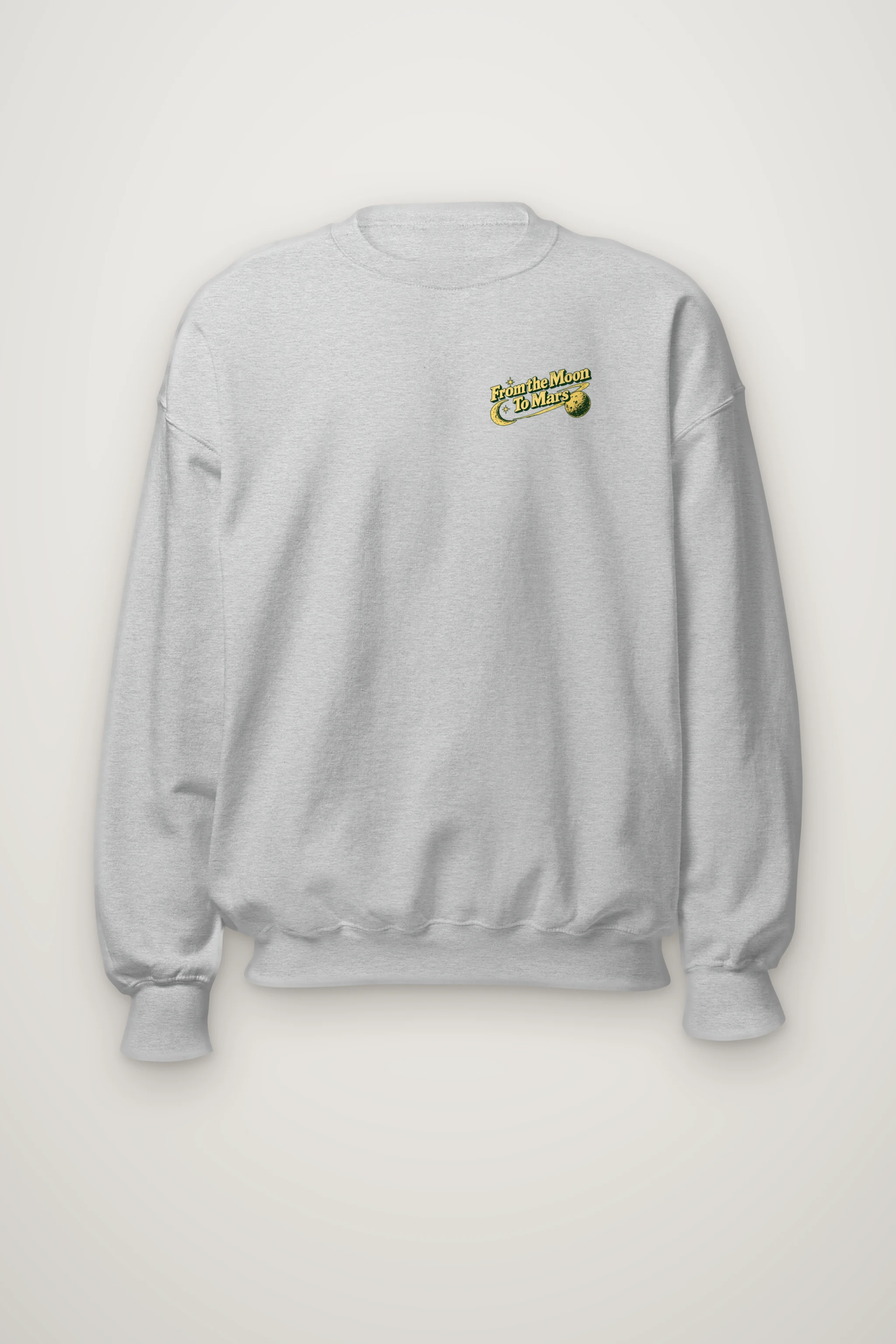 "From The Moon To Mars" Heavy Blend Unisex Crewneck Sweatshirt