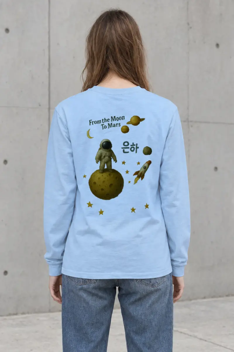 "From the Moon To Mars" Unisex Longsleeve T-shirt