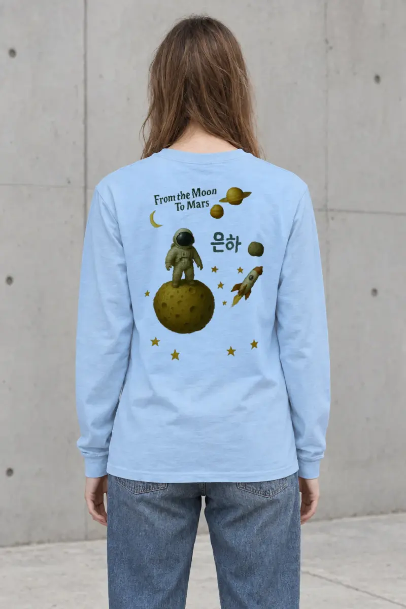 "From the Moon To Mars" Unisex Longsleeve T-shirt