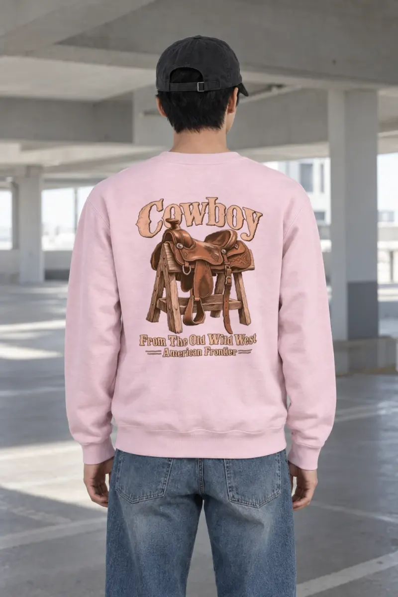 "Frontier Saddle" Heavy Blend Unisex Crewneck Sweatshirt | Gildan 18000