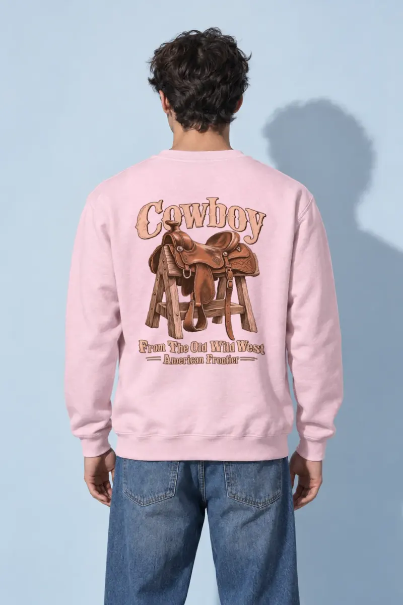 "Frontier Saddle" Heavy Blend Unisex Crewneck Sweatshirt | Gildan 18000