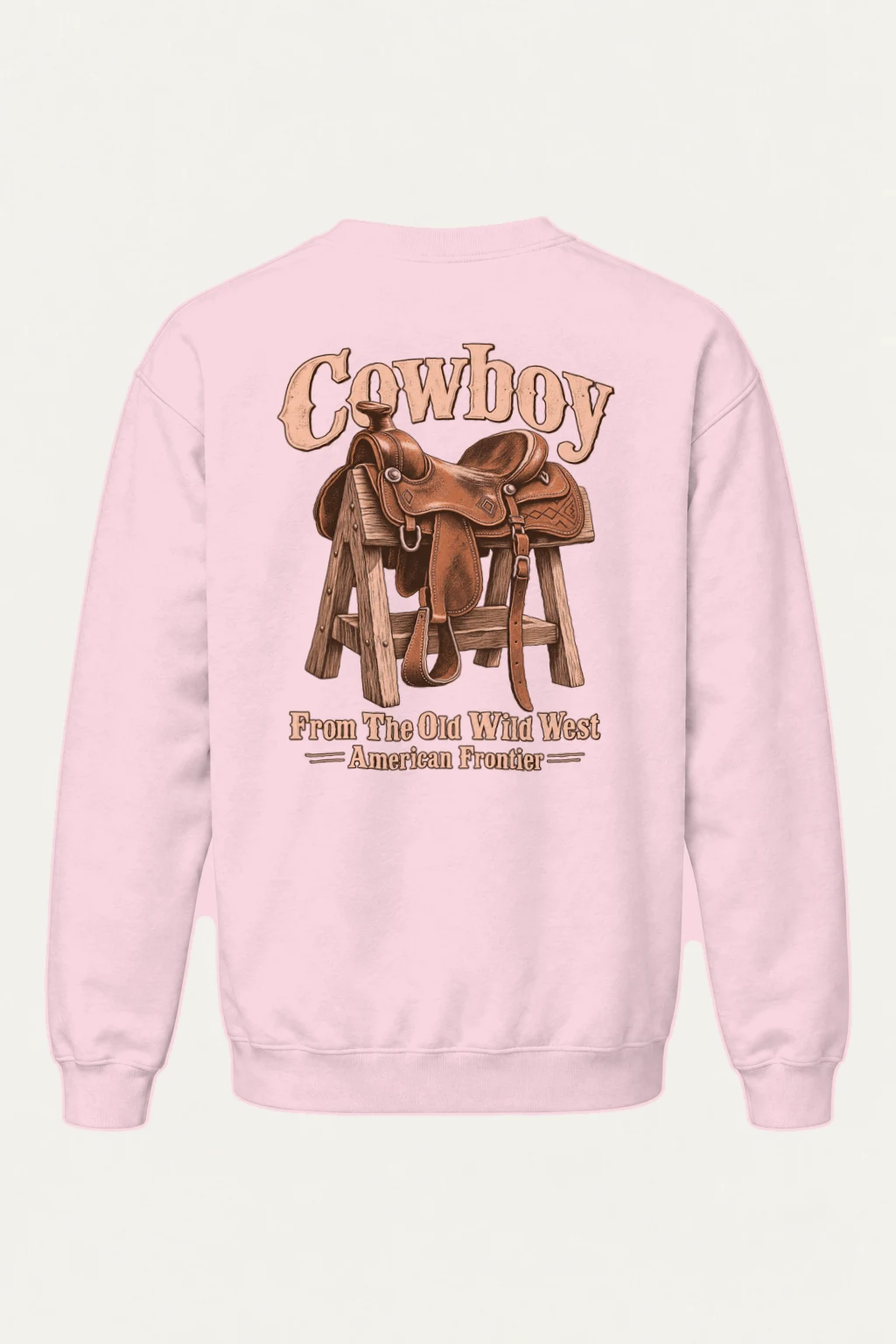 "Frontier Saddle" Heavy Blend Unisex Crewneck Sweatshirt | Gildan 18000