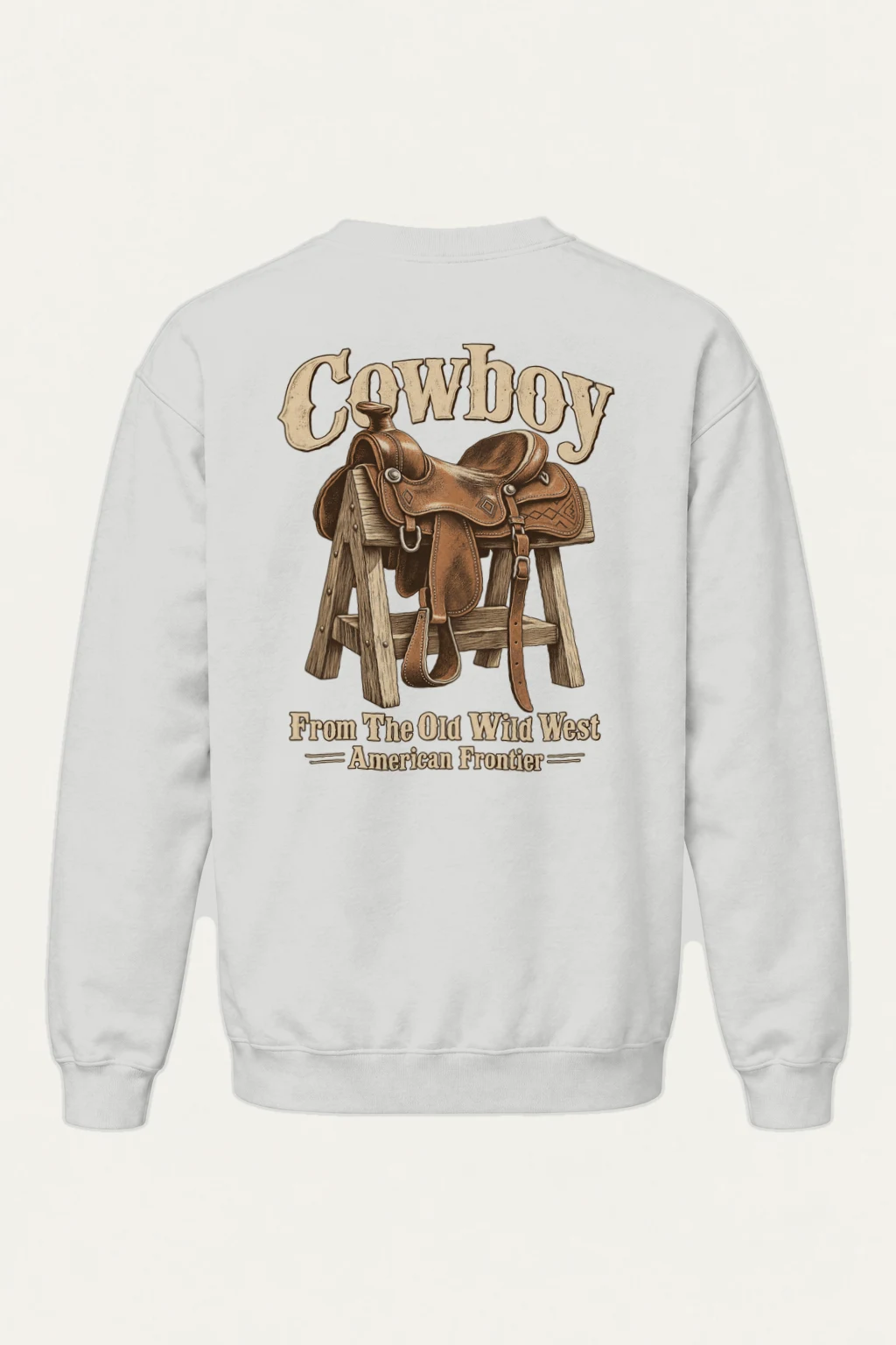 "Frontier Saddle" Heavy Blend Unisex Crewneck Sweatshirt | Gildan 18000