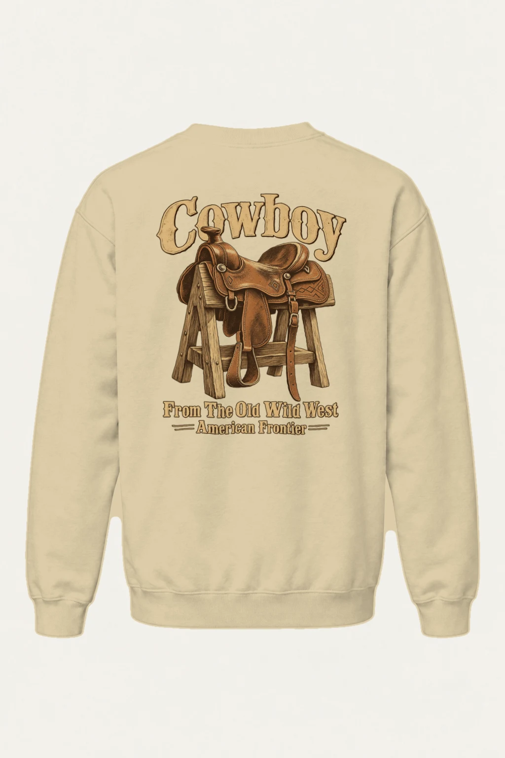 "Frontier Saddle" Heavy Blend Unisex Crewneck Sweatshirt | Gildan 18000