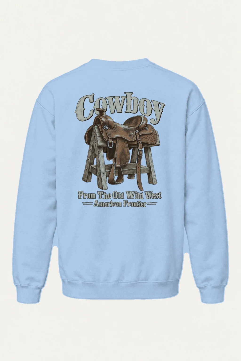 "Frontier Saddle" Heavy Blend Unisex Crewneck Sweatshirt | Gildan 18000