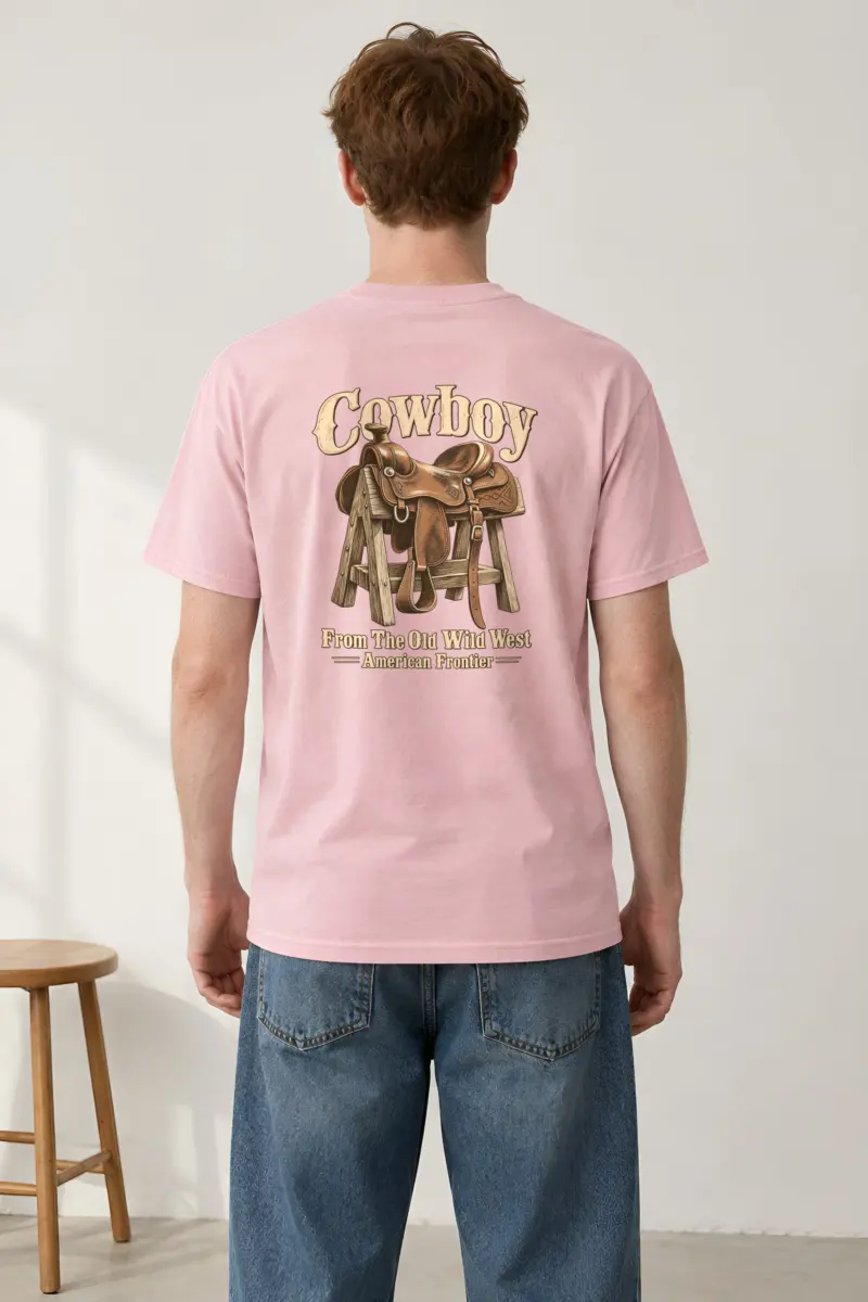 "Frontier Saddle" Heavyweight Unisex Crewneck T-shirt