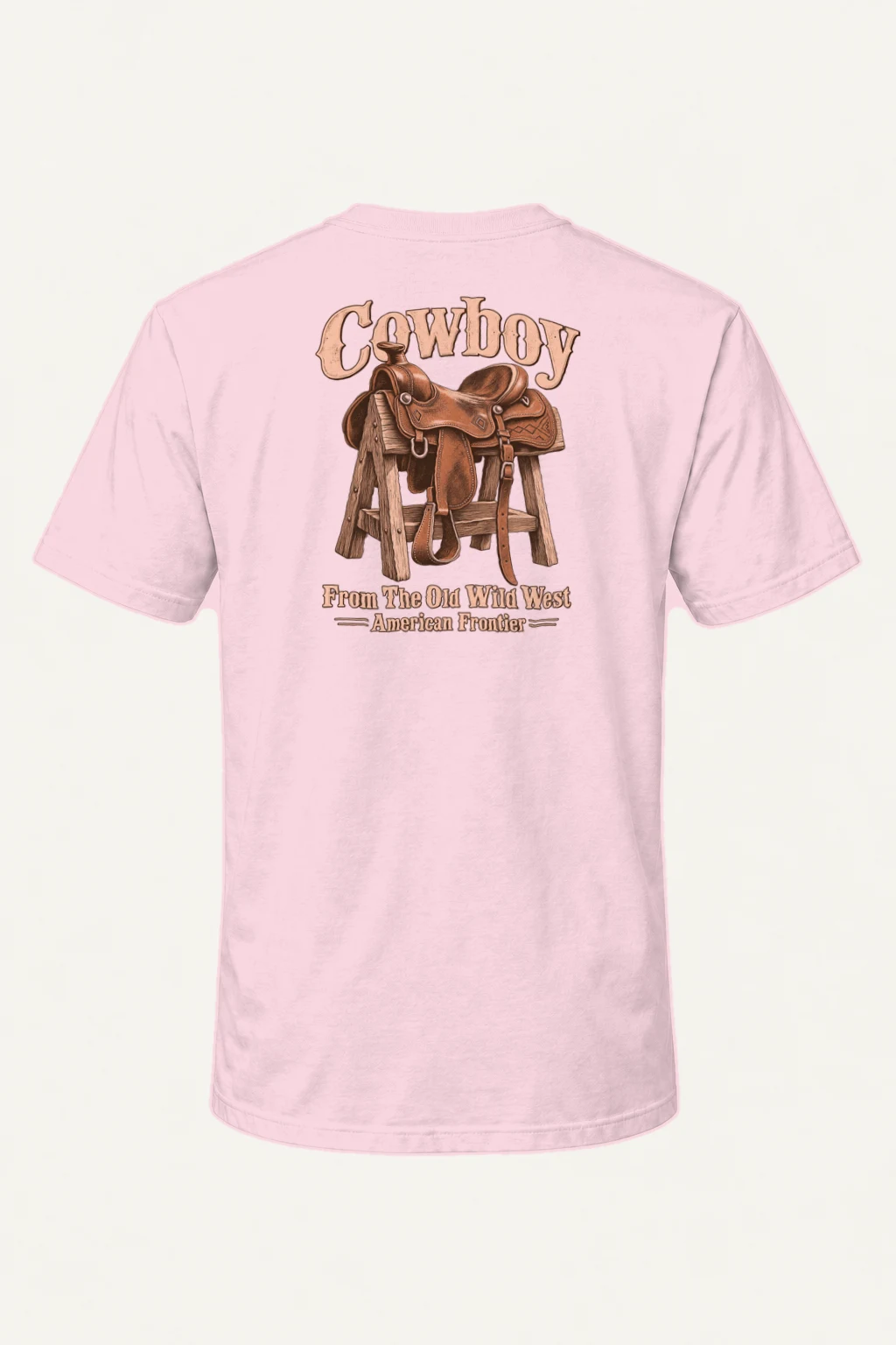 "Frontier Saddle" Heavyweight Unisex Crewneck T-shirt | Gildan 5000