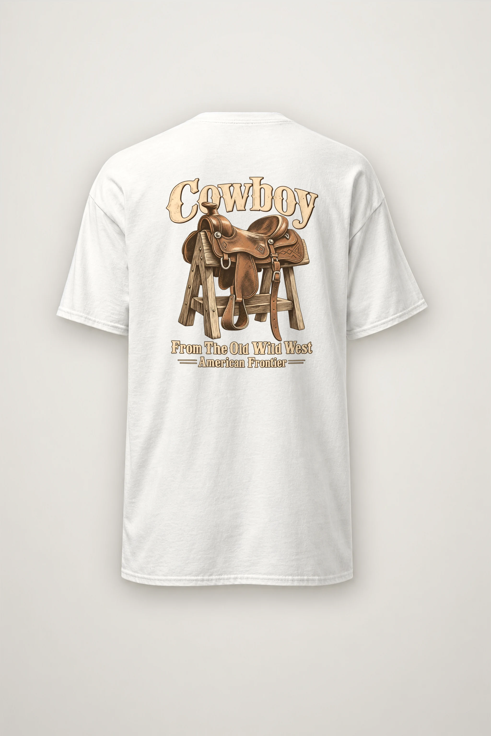 "Frontier Saddle" Heavyweight Unisex Crewneck T-shirt