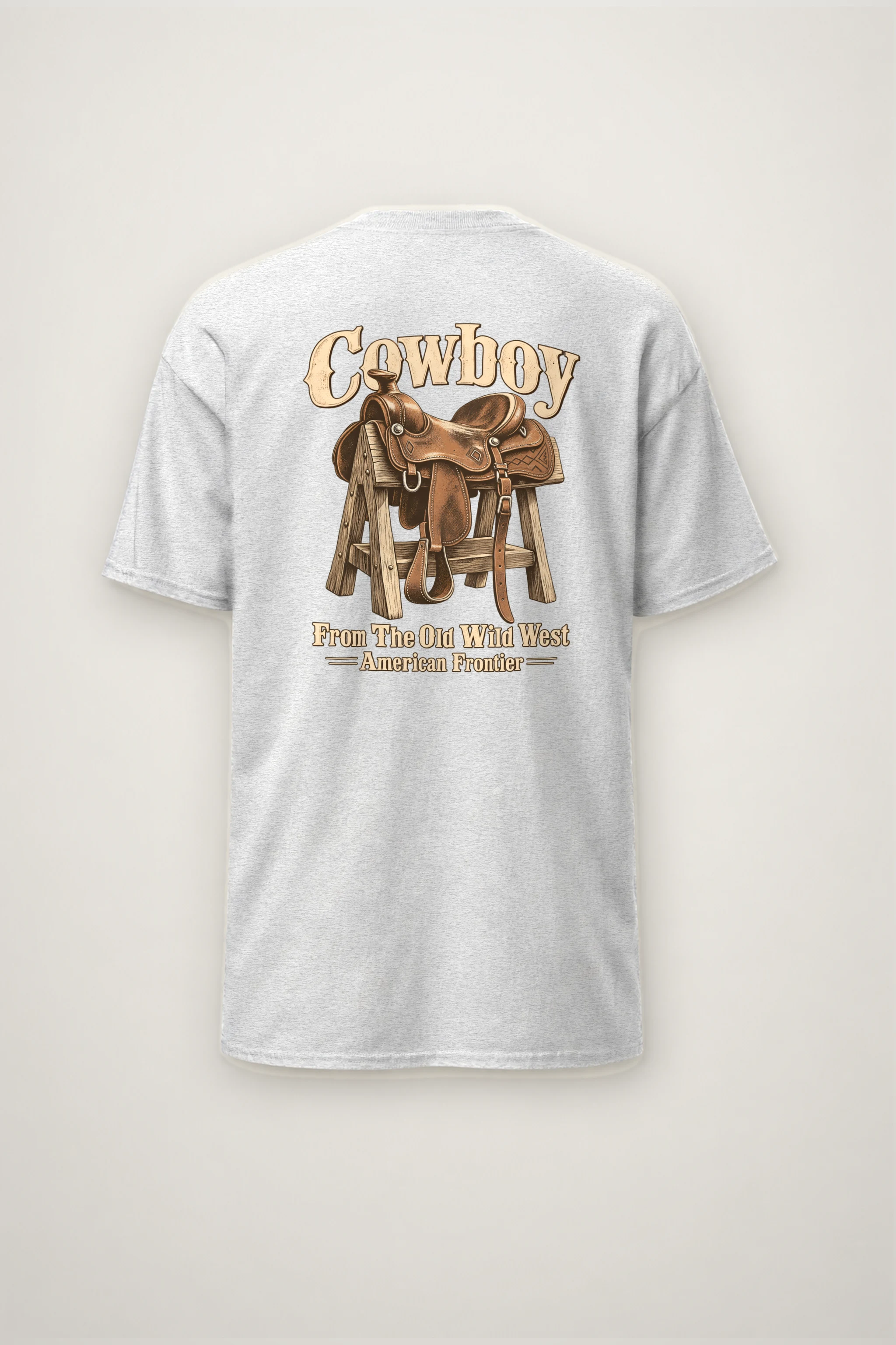 "Frontier Saddle" Heavyweight Unisex Crewneck T-shirt