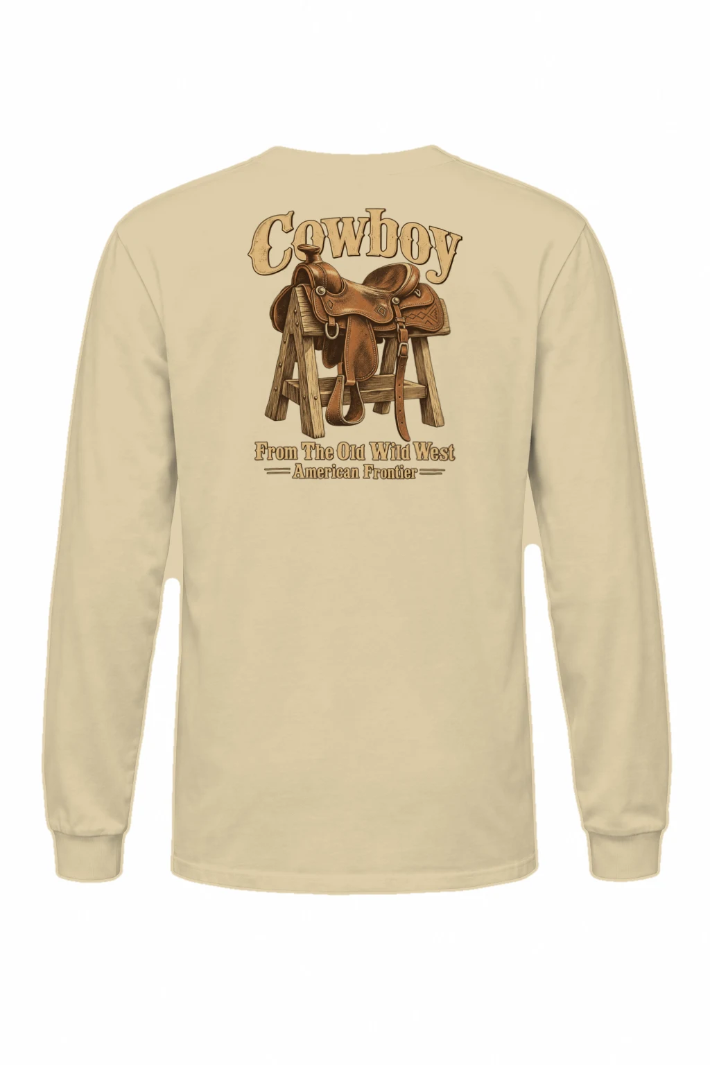 "Frontier Saddle" Unisex Longsleeve T-shirt | Gildan 2400