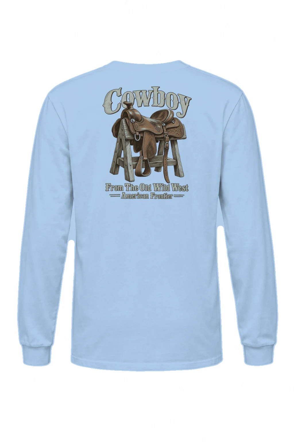 "Frontier Saddle" Unisex Longsleeve T-shirt | Gildan 2400