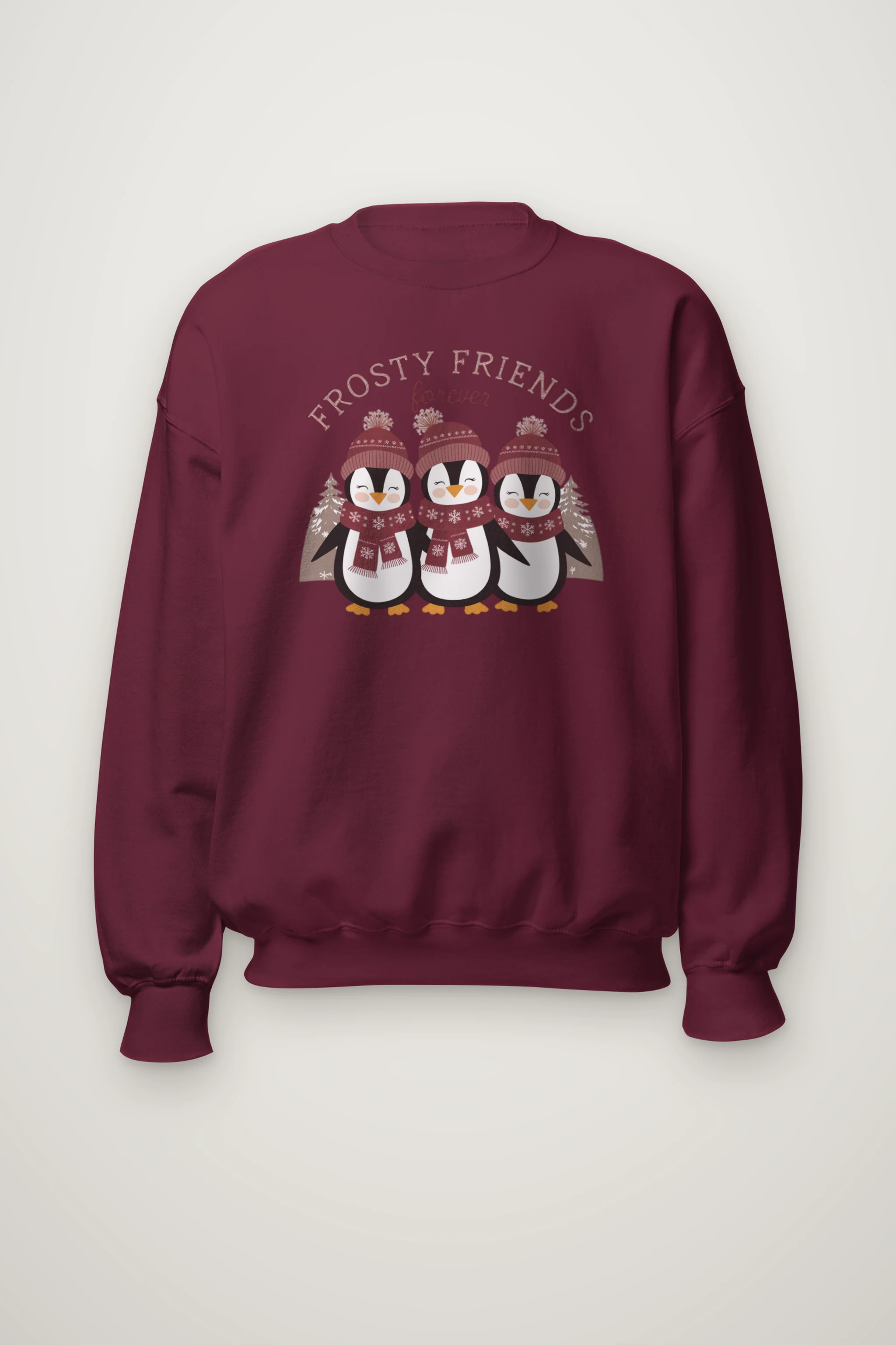 "Frosty Friends" Heavy Blend Unisex Crewneck Sweatshirt