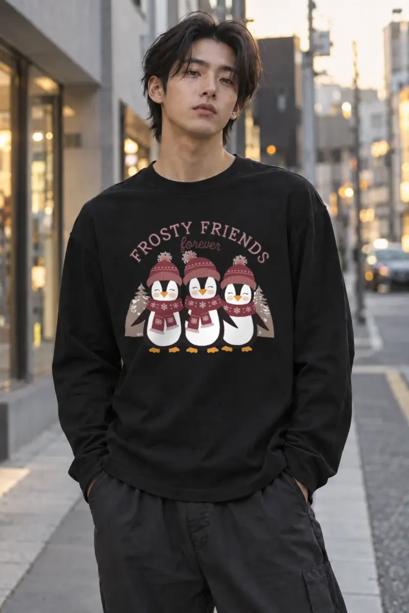 "Frosty Friends" Unisex Longsleeve T-shirt | Gildan 2400