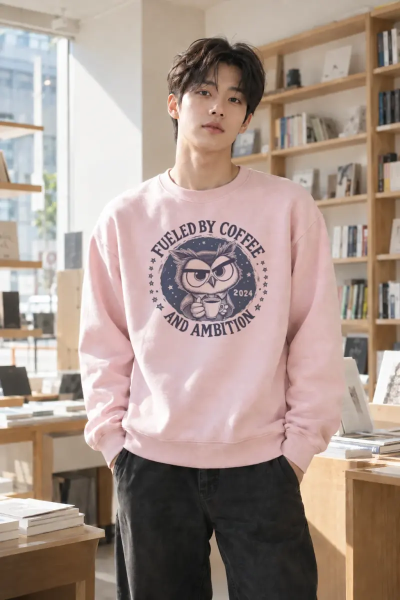 “Fueled By Coffee” Heavy Blend Unisex Crewneck Sweatshirt | Gildan 18000
