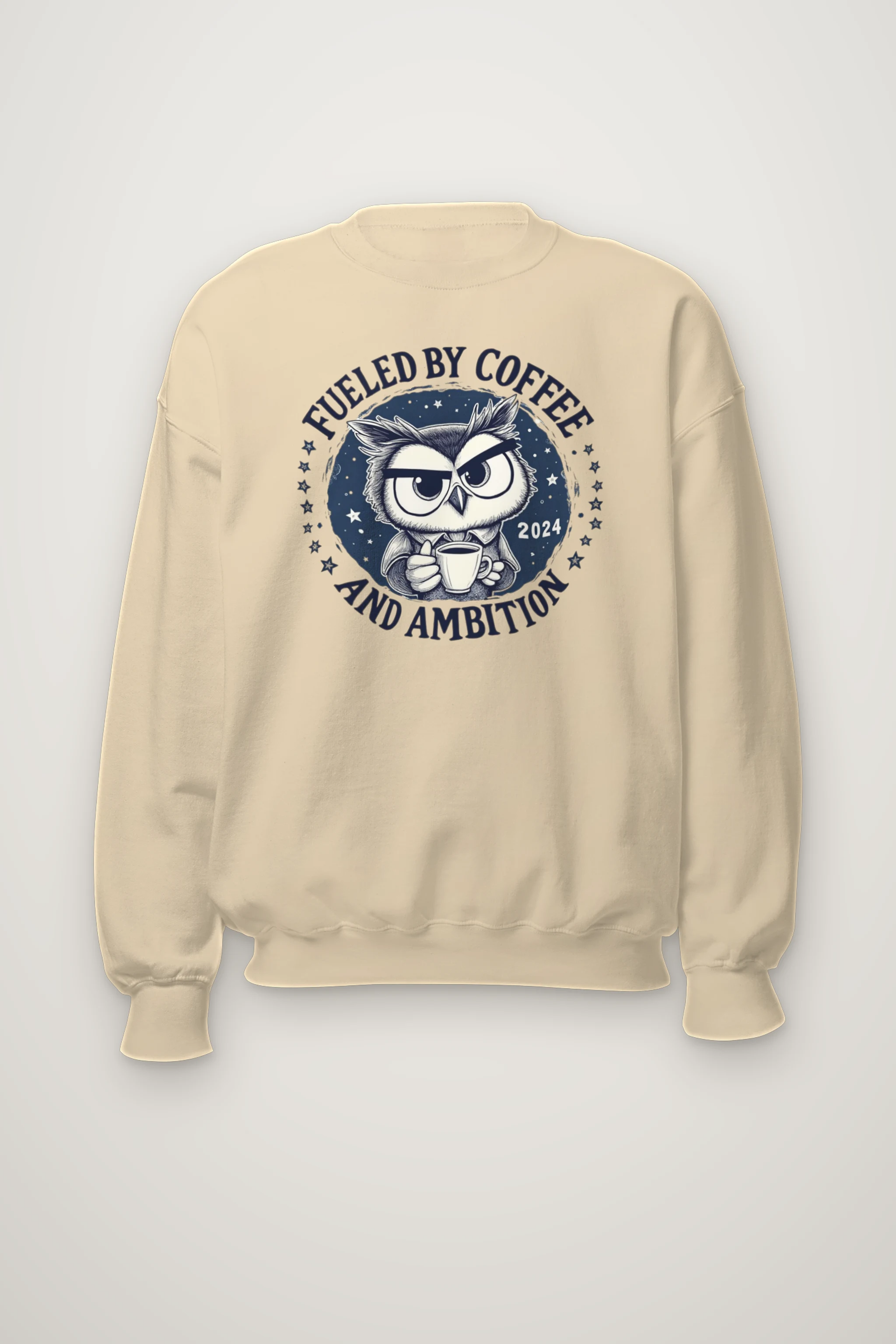 "Fueled By Coffee" Heavy Blend Unisex Crewneck Sweatshirt