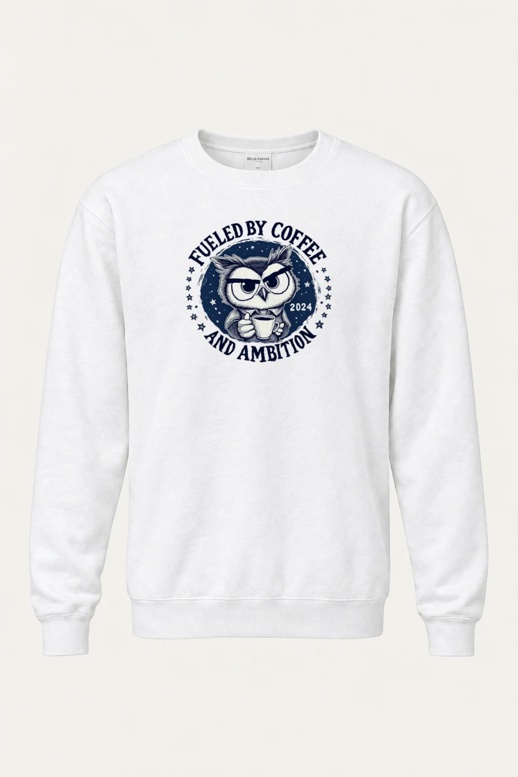 "Fueled By Coffee" Heavy Blend Unisex Crewneck Sweatshirt | Gildan 18000