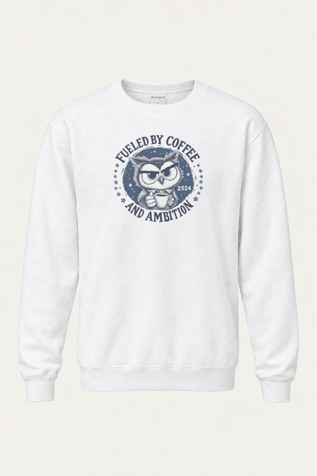 "Fueled By Coffee" Heavy Blend Unisex Crewneck Sweatshirt | Gildan 18000
