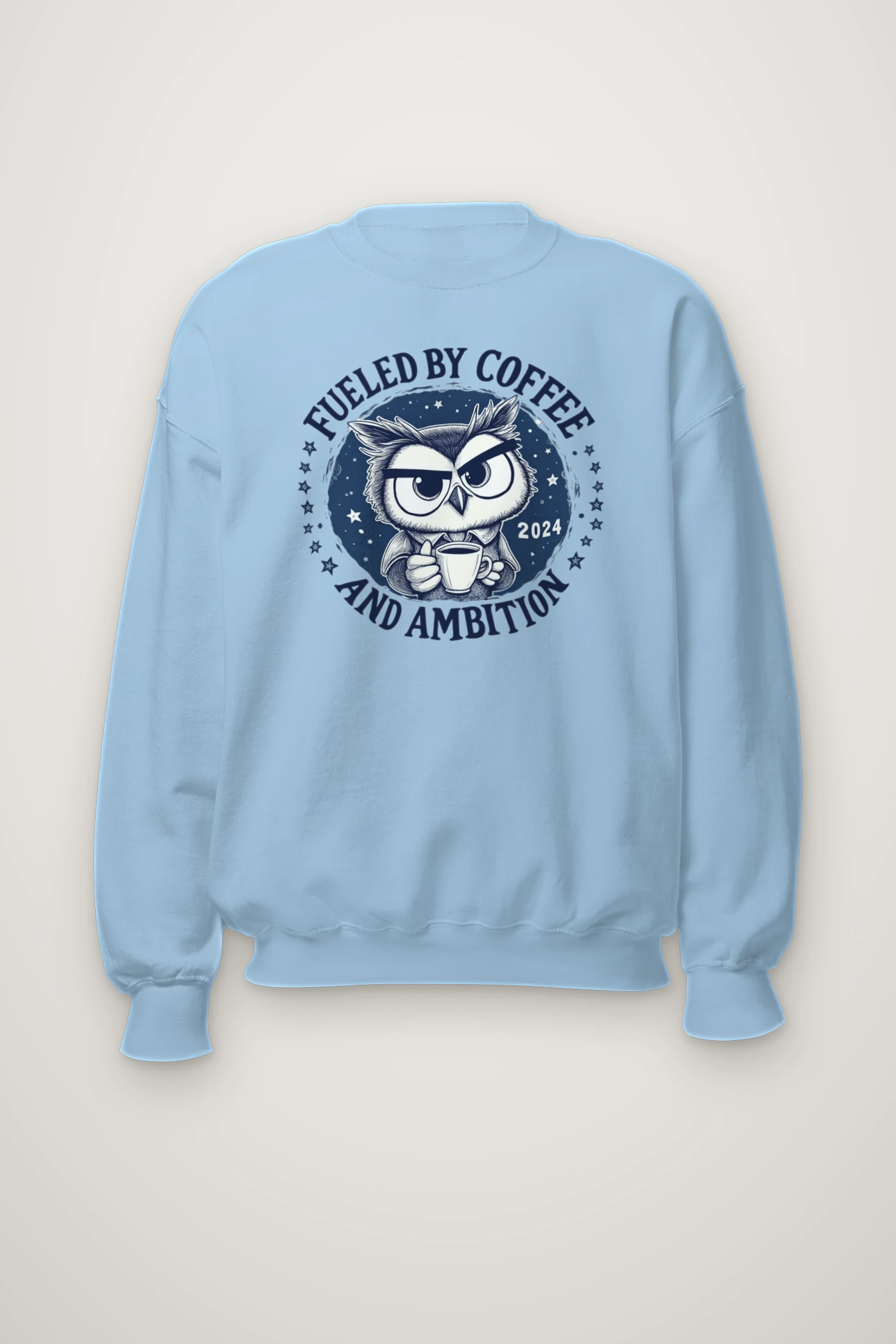 "Fueled By Coffee" Heavy Blend Unisex Crewneck Sweatshirt