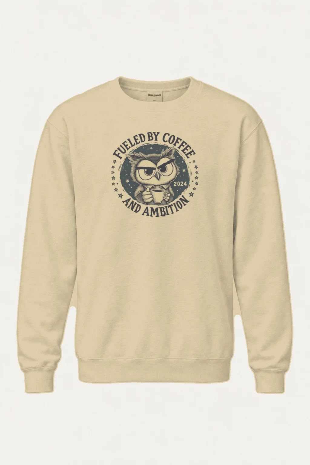 "Fueled By Coffee" Heavy Blend Unisex Crewneck Sweatshirt | Gildan 18000