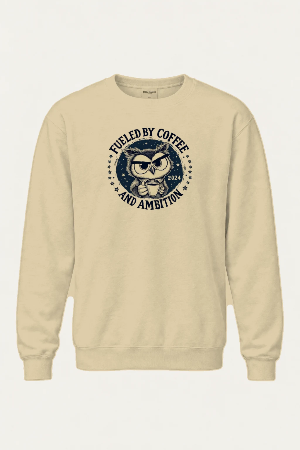 "Fueled By Coffee" Heavy Blend Unisex Crewneck Sweatshirt | Gildan 18000