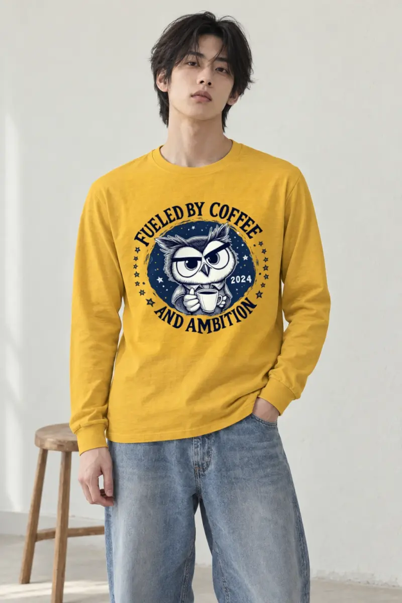 "Fueled By Coffee" Unisex Longsleeve T-shirt
